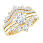 0.25 Carat Lab Grown Diamond Vintage Bridal Ring Set with 3 Piece