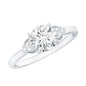Classic Lab Diamond Circle Engagement Ring With Certificate
