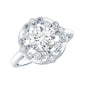 Certified Lab Grown Diamond Beaded Engagement Ring for Women