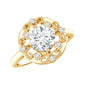 Certified Lab Grown Diamond Beaded Engagement Ring for Women