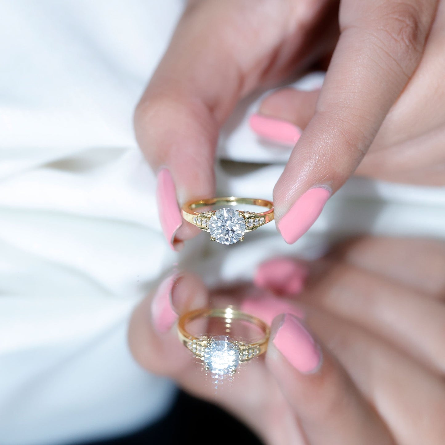 Brilliant Cut Lab Grown Diamond Trending Engagement Ring