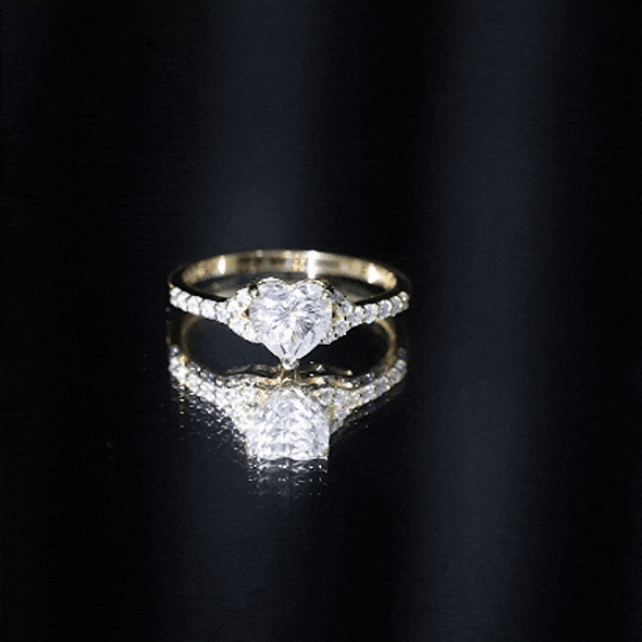 Certified 1.2 Carat Diamond Heart Solitaire Ring For Her