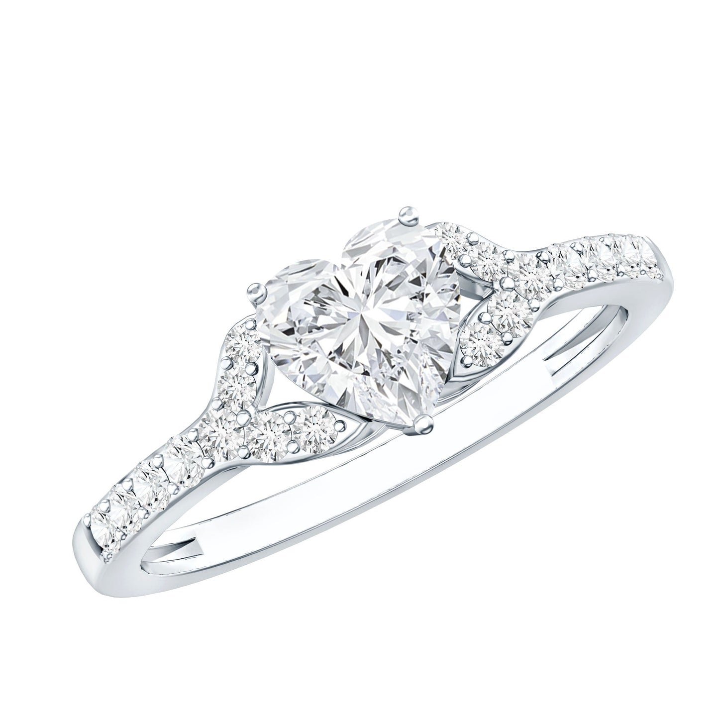 Certified 1.2 Carat Diamond Heart Solitaire Ring For Her
