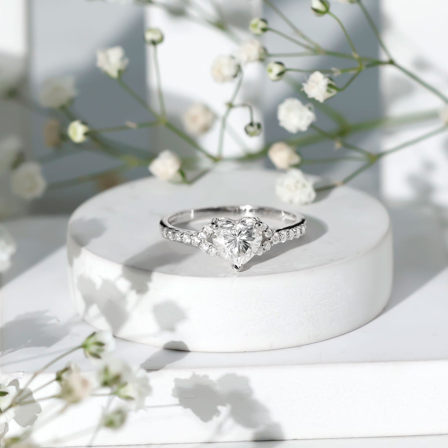 Certified 1.2 Carat Diamond Heart Solitaire Ring For Her