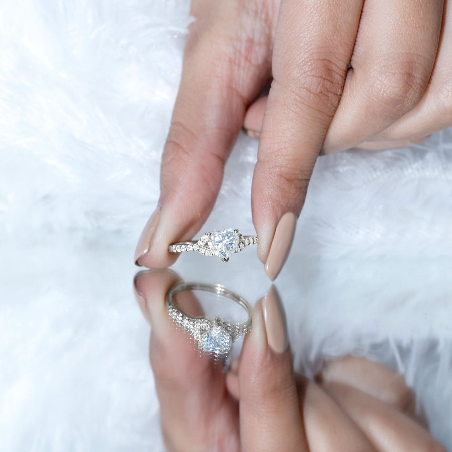 Certified 1.2 Carat Diamond Heart Solitaire Ring For Her