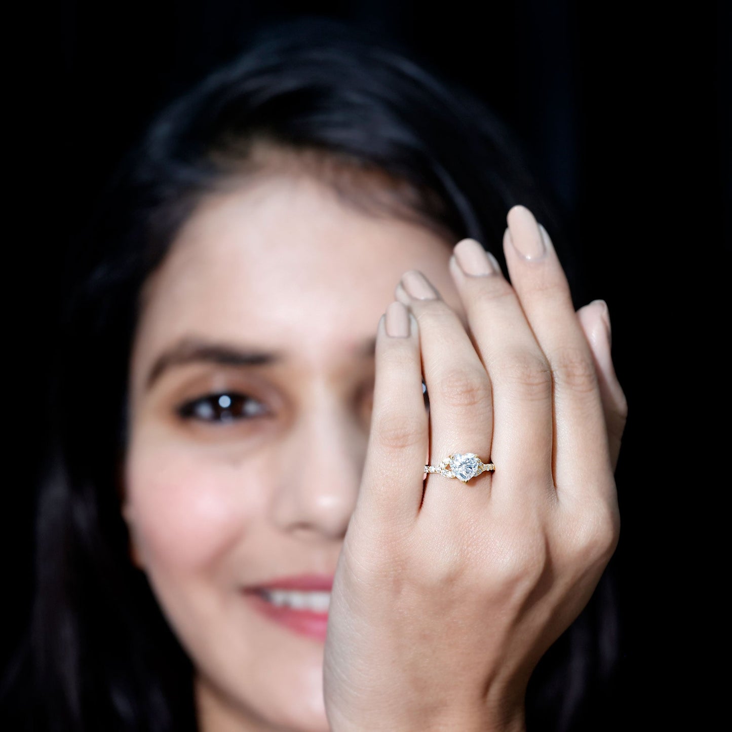 Certified 1.2 Carat Diamond Heart Solitaire Ring For Her