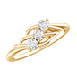 Certified Lab Grown Diamond Three Stone Proposal Ring