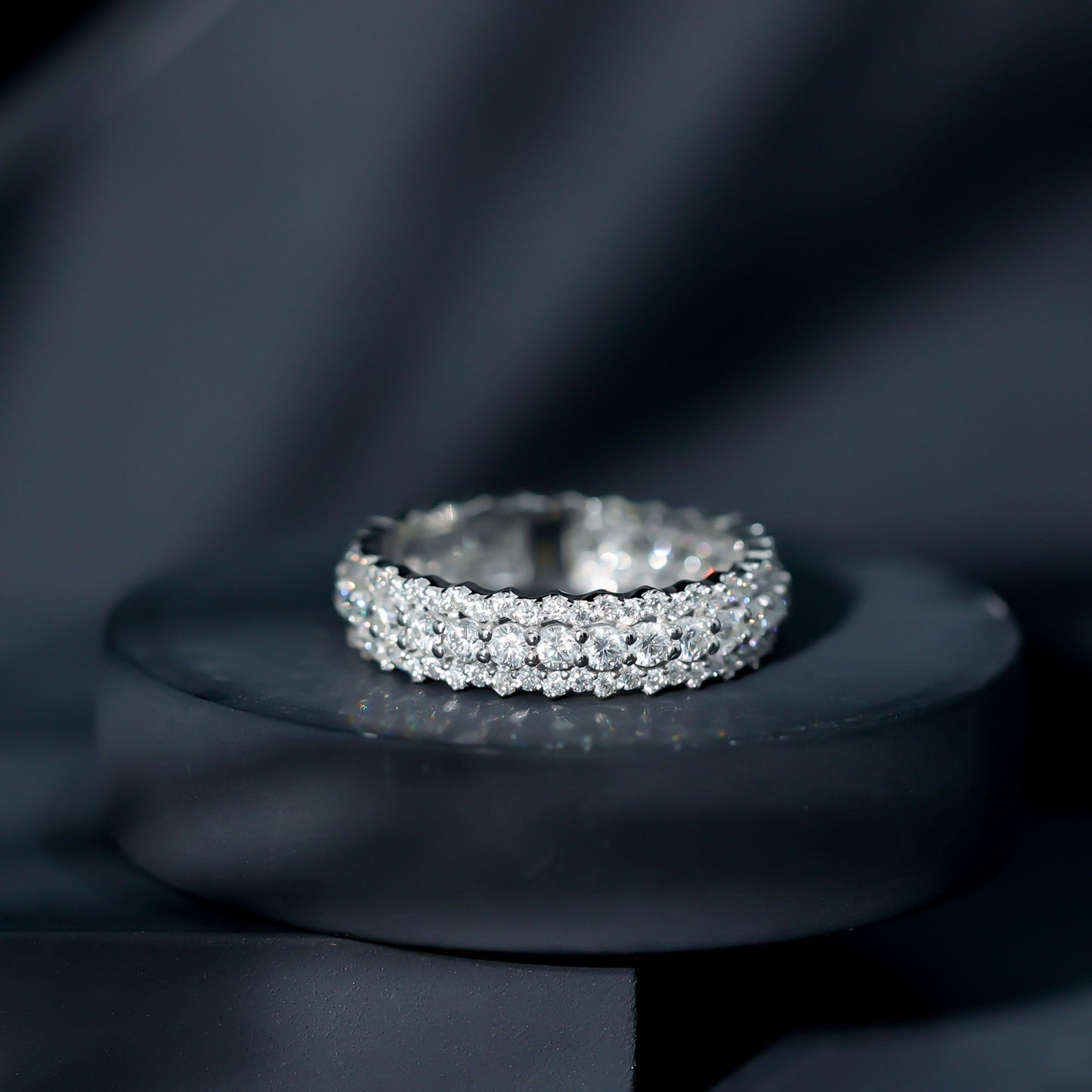 Certified Lab Grown Diamond Eternity Wedding Band for Her