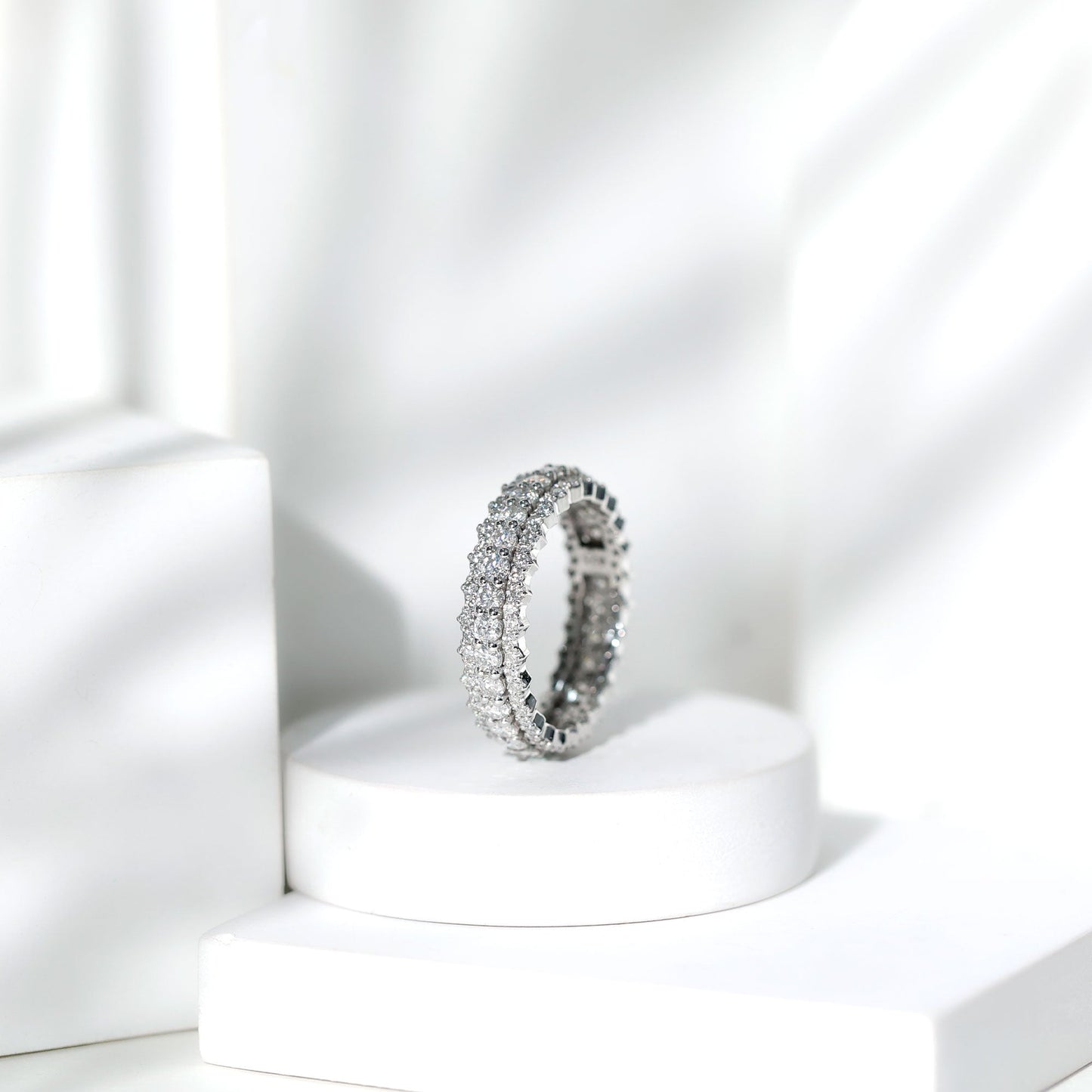 Certified Lab Grown Diamond Eternity Wedding Band for Her