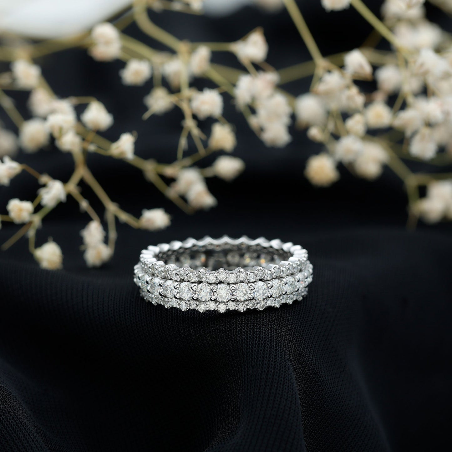 Certified Lab Grown Diamond Eternity Wedding Band for Her