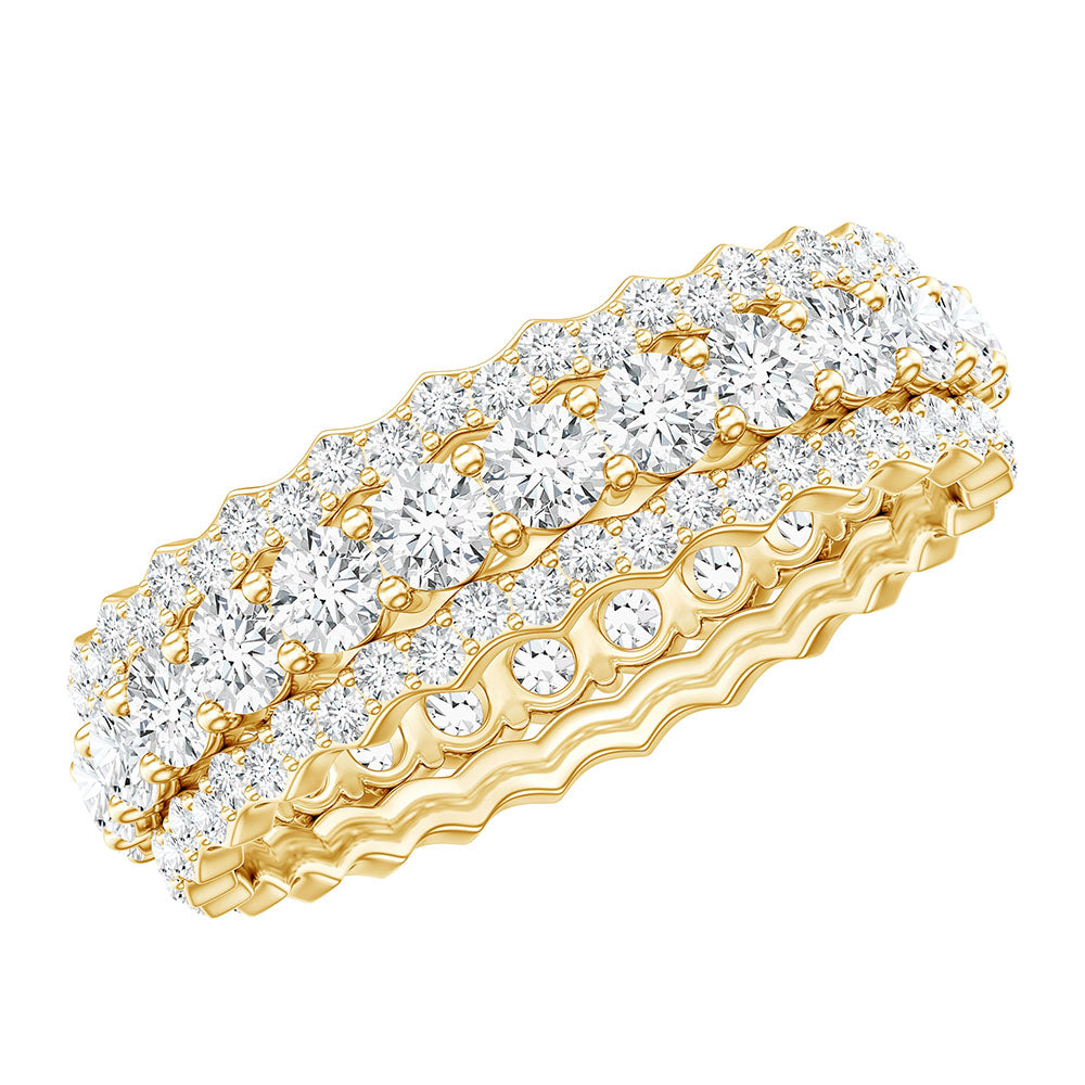 Certified Lab Grown Diamond Eternity Wedding Band for Her