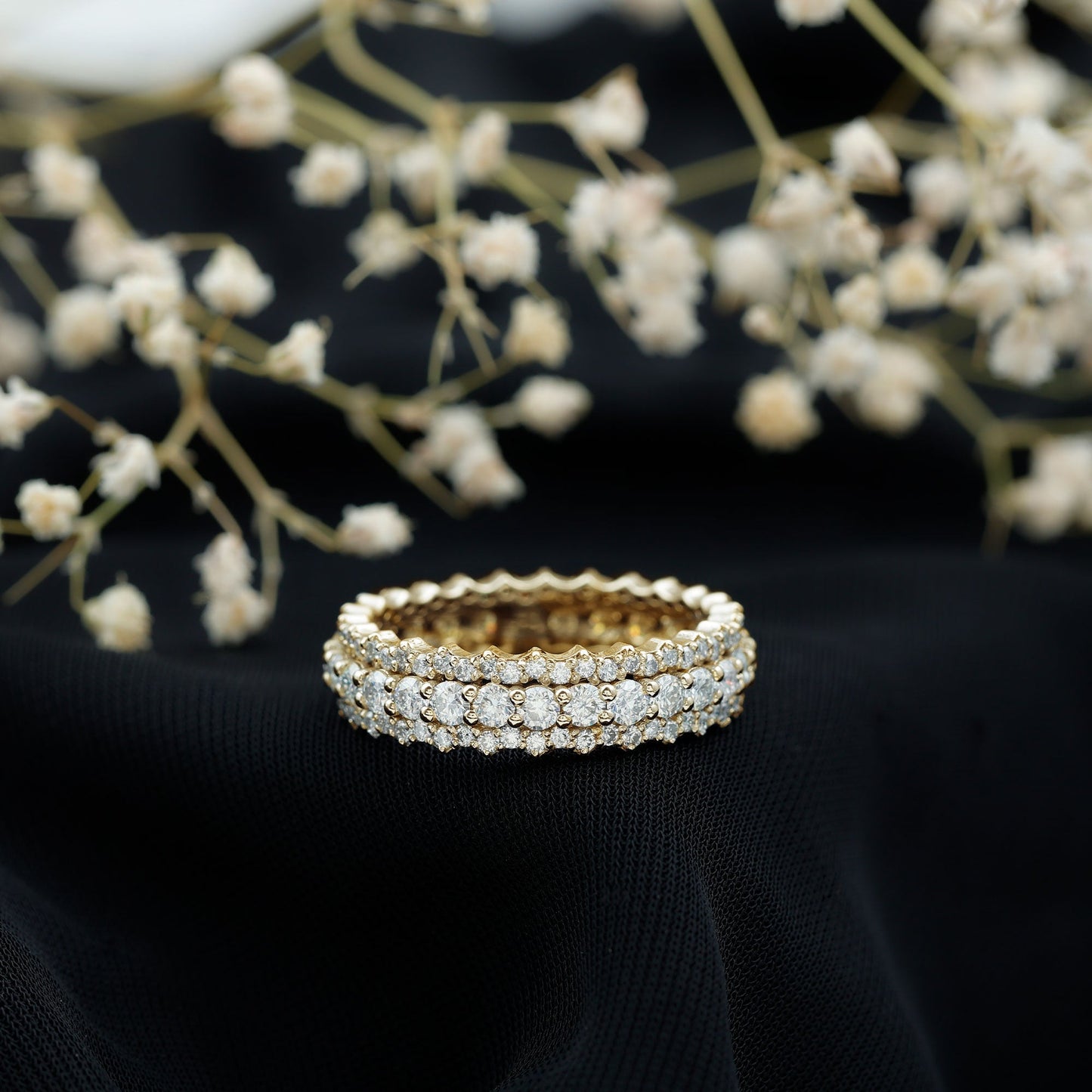 Certified Lab Grown Diamond Eternity Wedding Band for Her