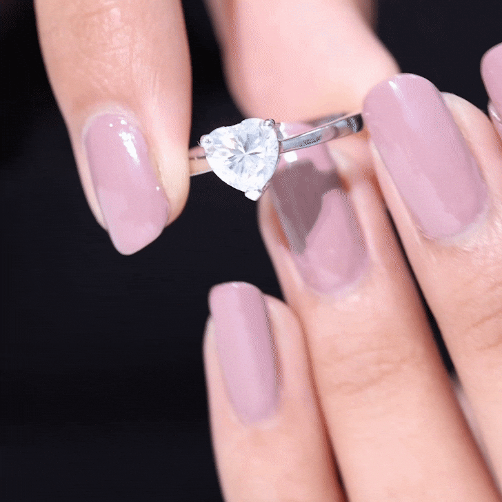 1.2 Carat Diamond Heart Ring For Women