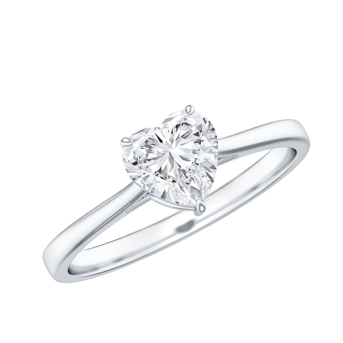 1.2 Carat Diamond Heart Ring For Women