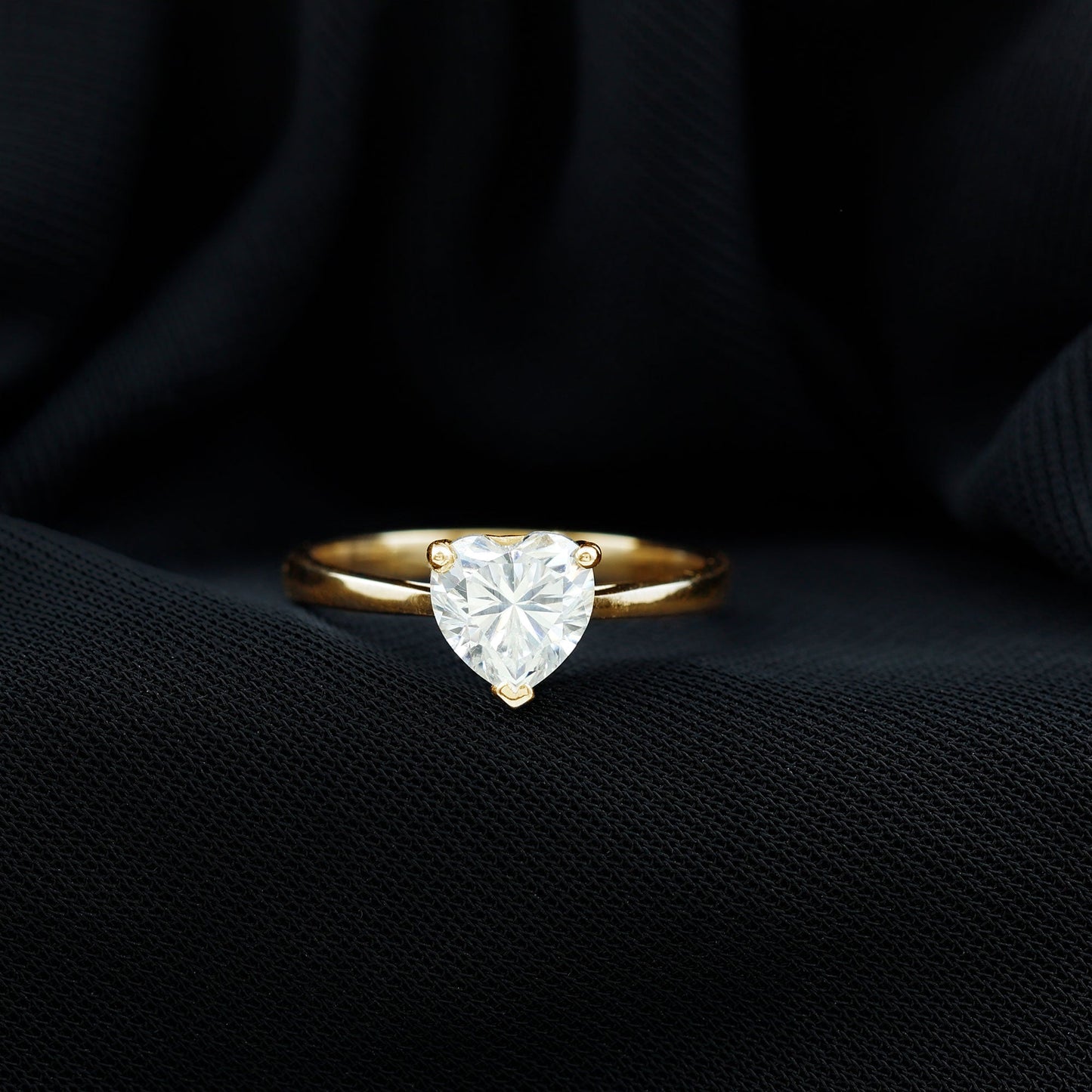 1.2 Carat Diamond Heart Ring For Women