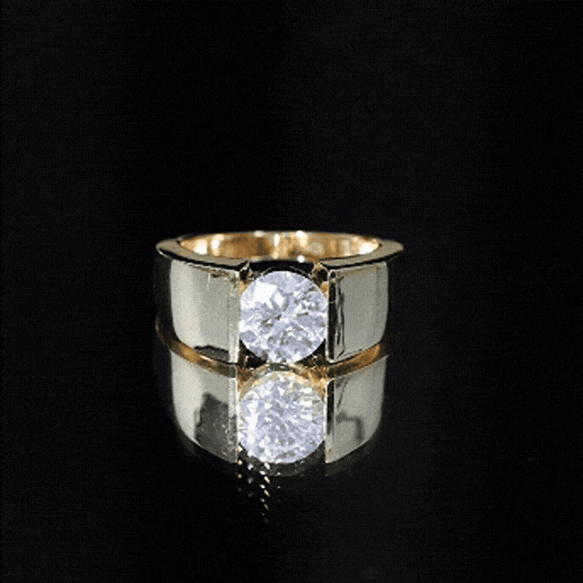 2 Carat Lab Grown Diamond Dua Lipa Inspired Engagement Ring