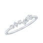 Minimalist Lab Grown Diamond Half Eternity Ring