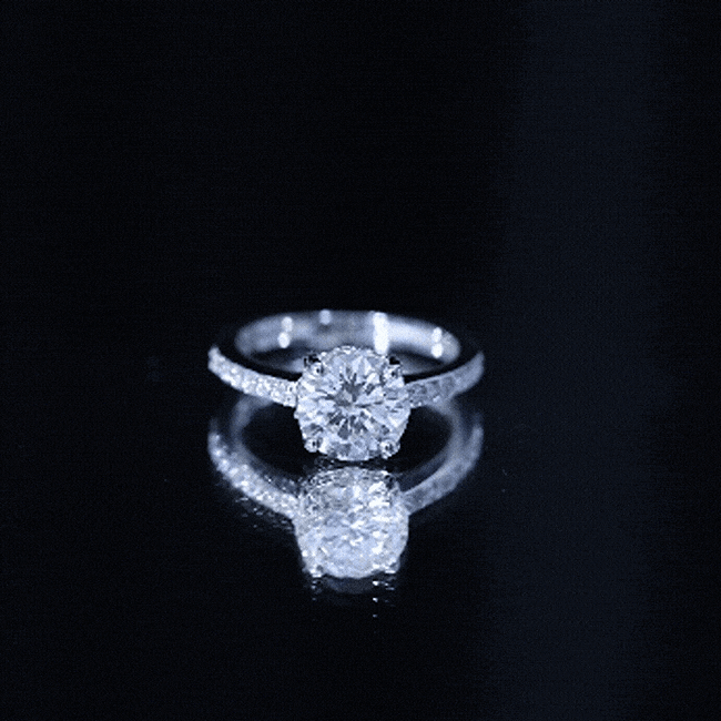 2 Carat Lab Created Diamond Round Engagement Ring With Hidden Halo
