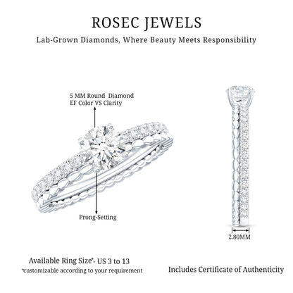 Lab Grown Diamond Bridal Engagement Ring