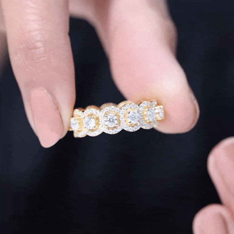 Classic Lab Grown Diamond Thick Wedding Band