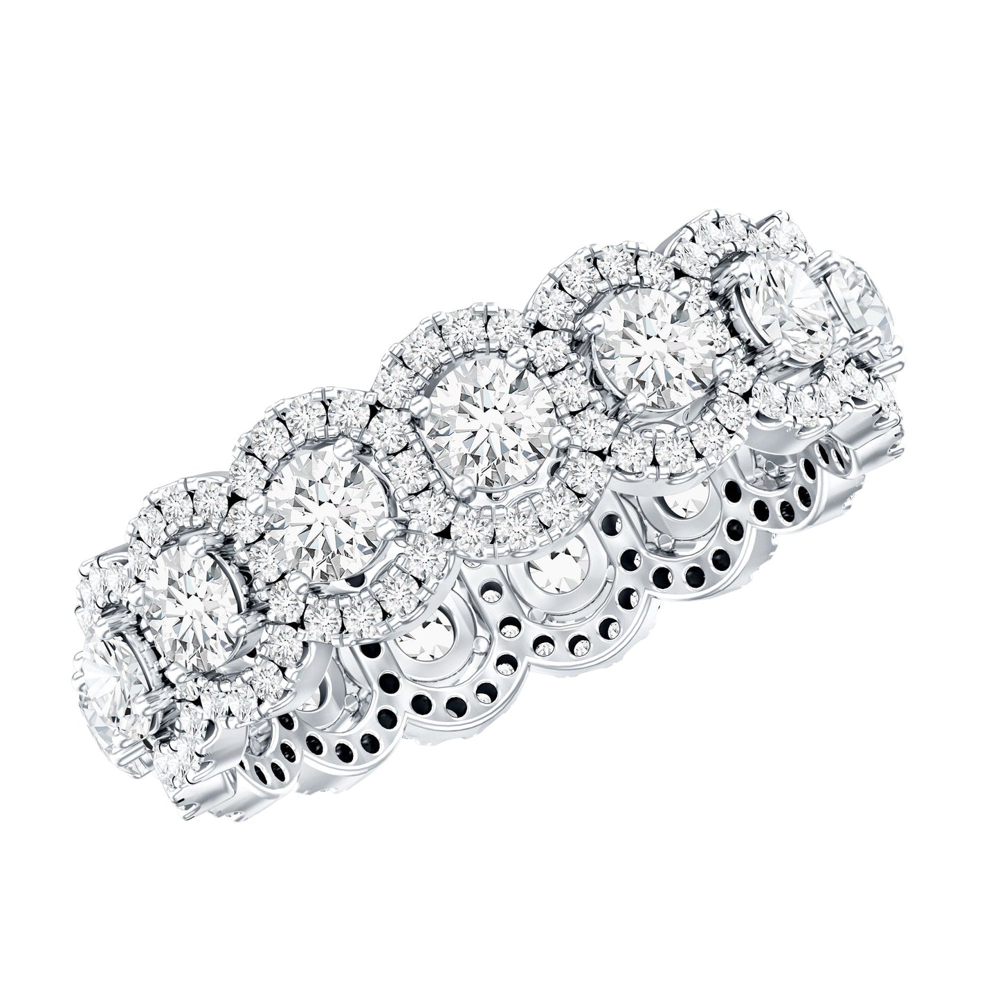 Classic Lab Grown Diamond Thick Wedding Band