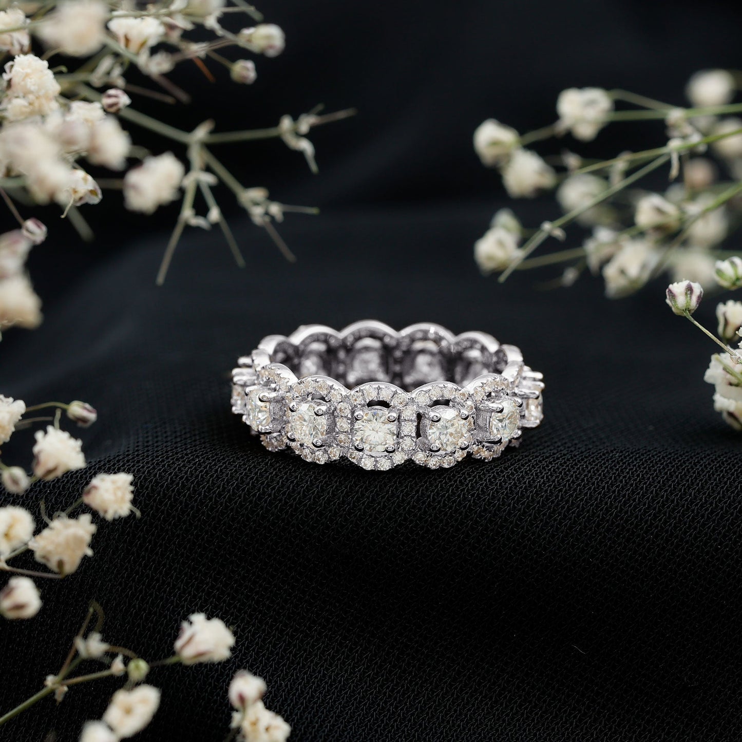 Classic Lab Grown Diamond Thick Wedding Band