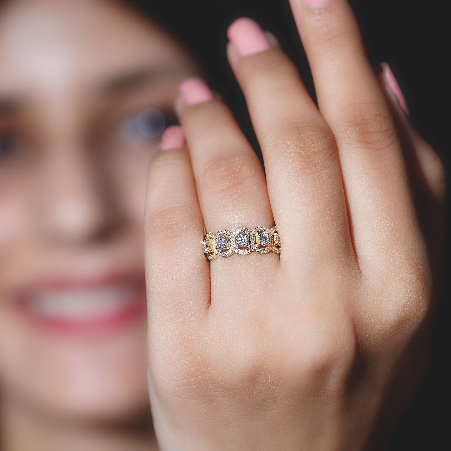 Classic Lab Grown Diamond Thick Wedding Band