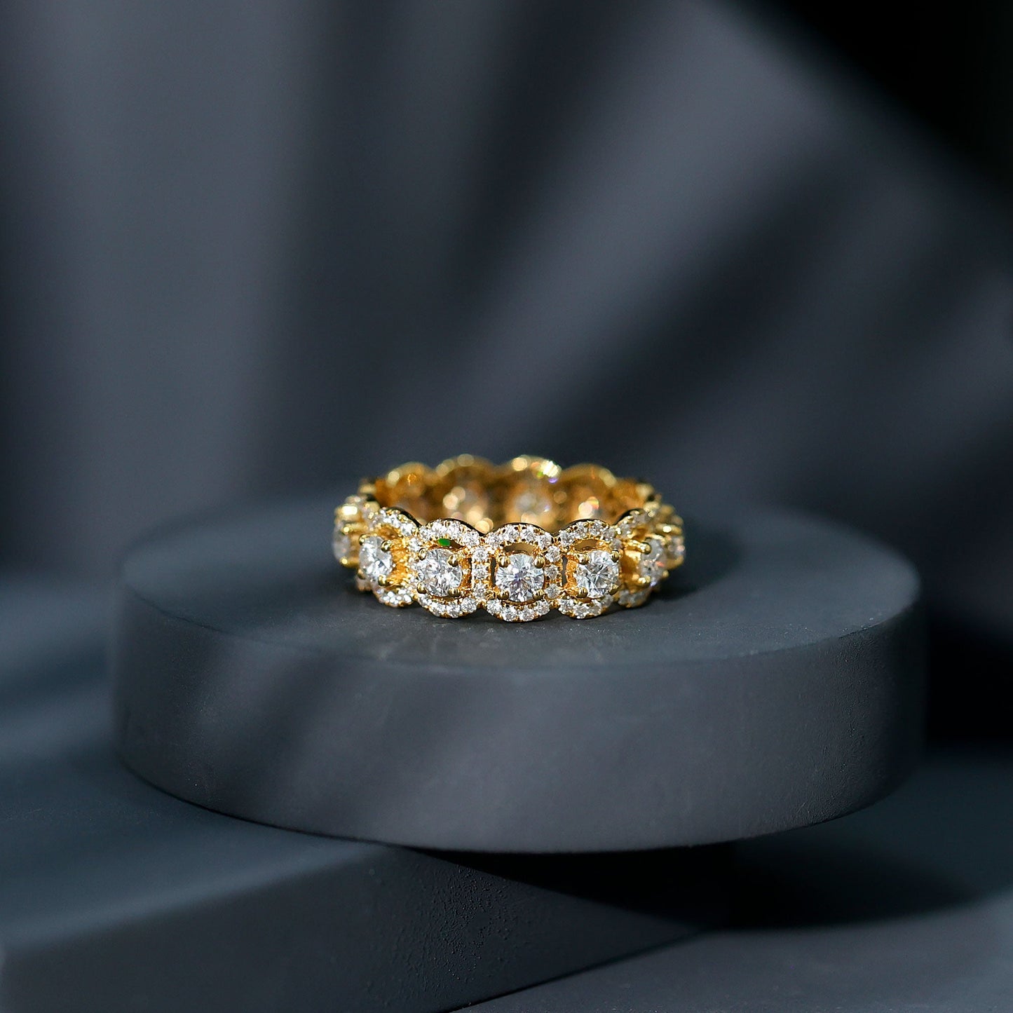 Classic Lab Grown Diamond Thick Wedding Band