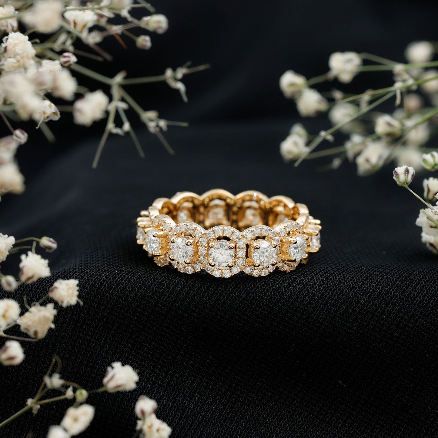 Classic Lab Grown Diamond Thick Wedding Band