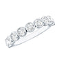 Bezel Set Lab Grown Diamond Semi Eternity Ring for Women
