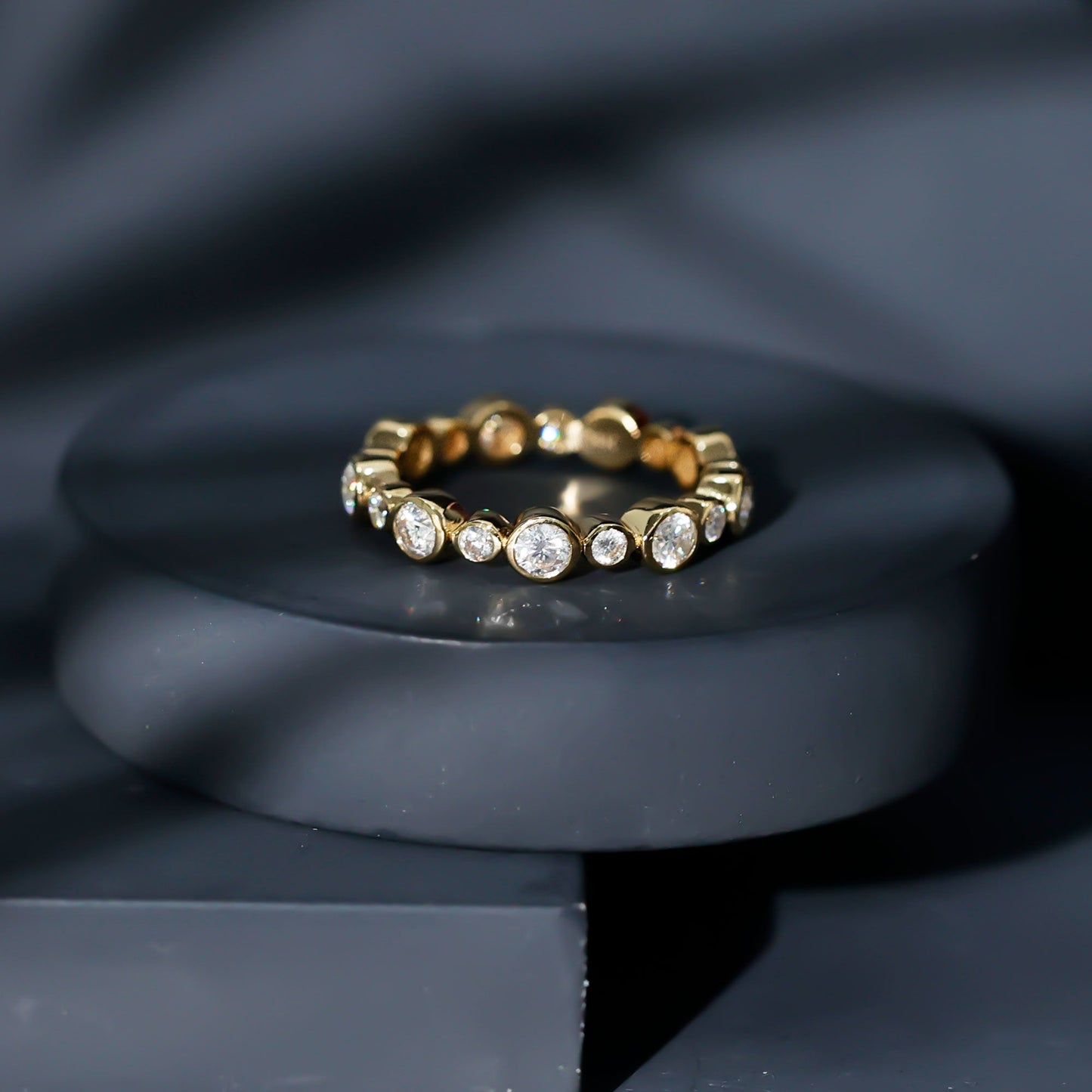 Lab Grown Diamond Bezel Set Wedding Band