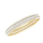 Round Cut Lab Grown Diamond Eternity Wedding Band