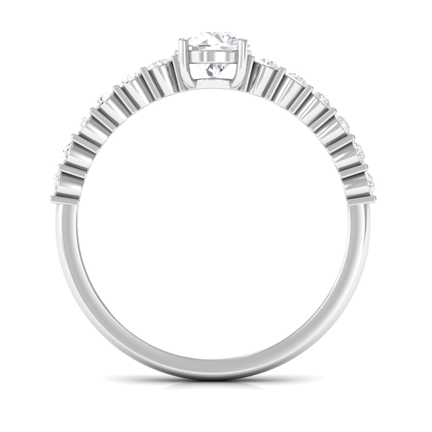 Certified Lab Grown Diamond Simple Solitaire Ring