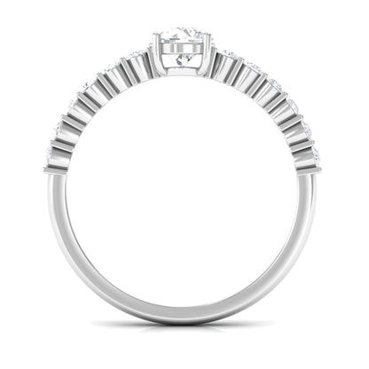 Certified Lab Grown Diamond Simple Solitaire Ring