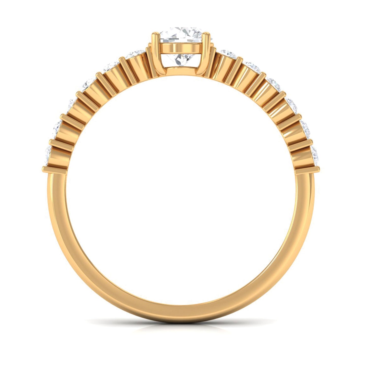 Certified Lab Grown Diamond Simple Solitaire Ring