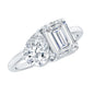 Lab Created Diamond Moi Et Toi Engagement Ring for Women