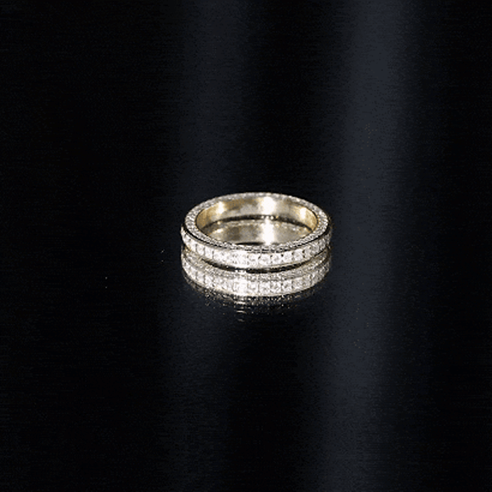 Certified Lab Created Diamond Wedding Bands for Women