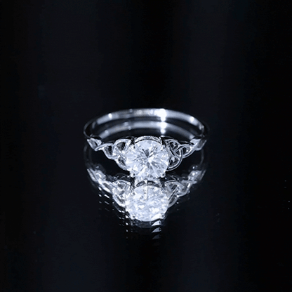 Lab Created 2 Carat Diamond Celtic Knot Engagement Ring