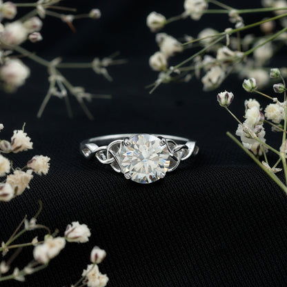Lab Created 2 Carat Diamond Celtic Knot Engagement Ring