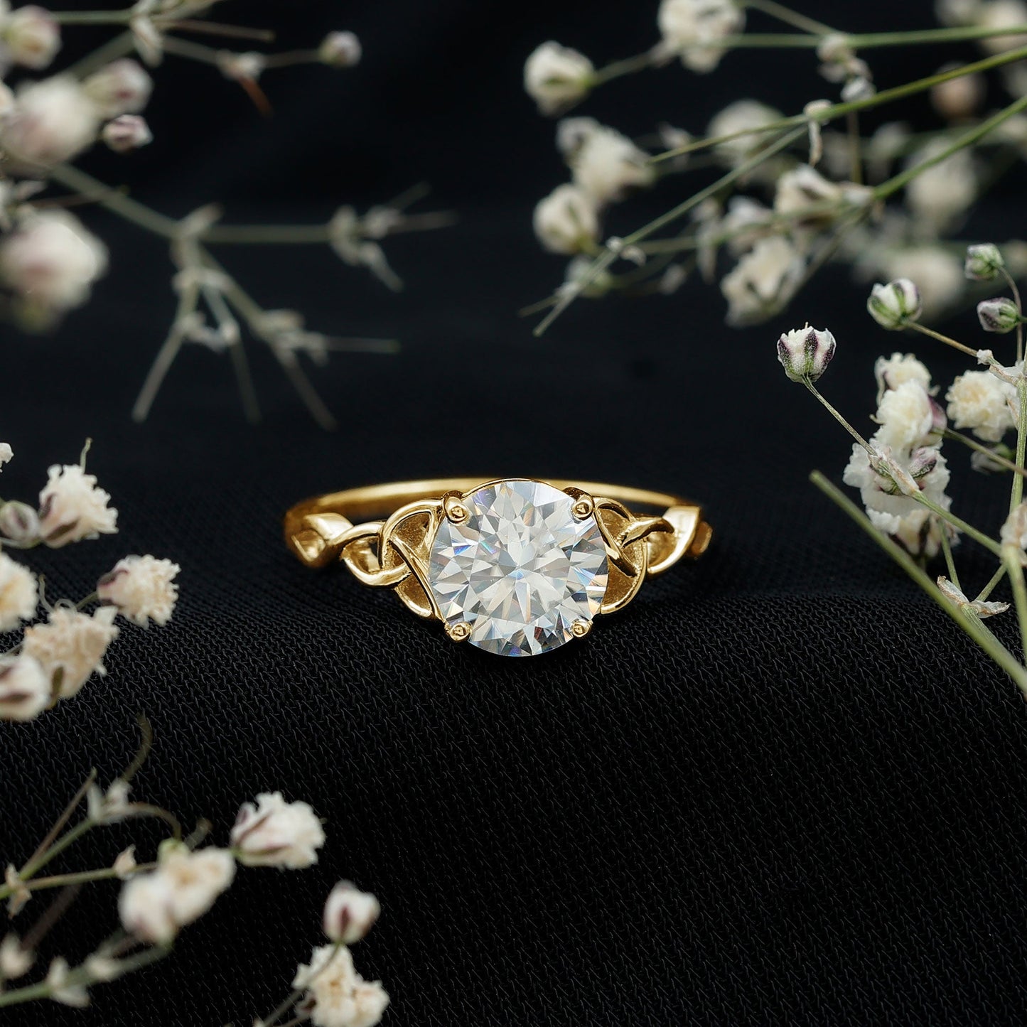 Lab Created 2 Carat Diamond Celtic Knot Engagement Ring