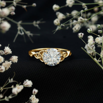 Lab Created 2 Carat Diamond Celtic Knot Engagement Ring