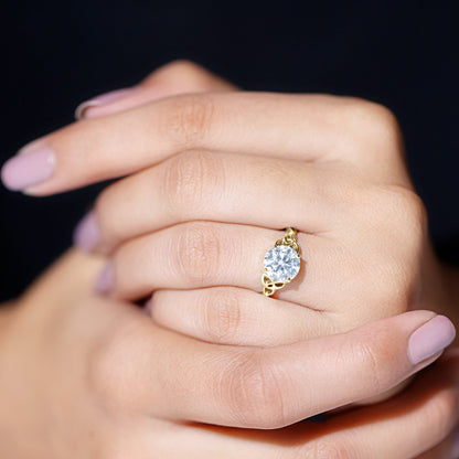 Lab Created 2 Carat Diamond Celtic Knot Engagement Ring