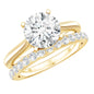 Certified 2 Carat Diamond Solitaire Engagement Ring With Ring Guard