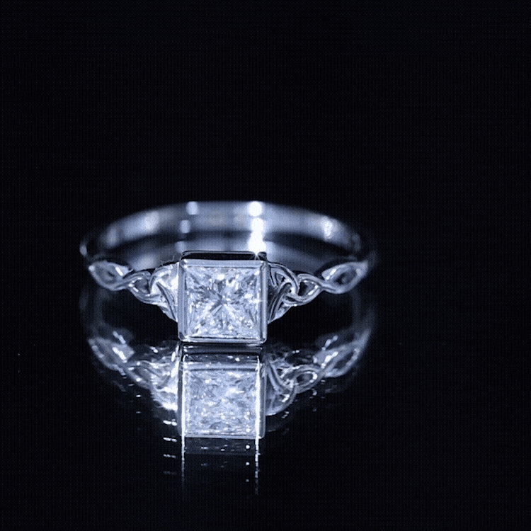 Celtic Knot Inspired Lab Grown Diamond Promise Ring