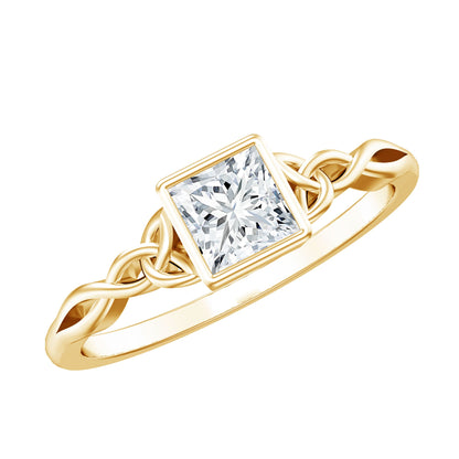 Celtic Knot Inspired Lab Grown Diamond Promise Ring