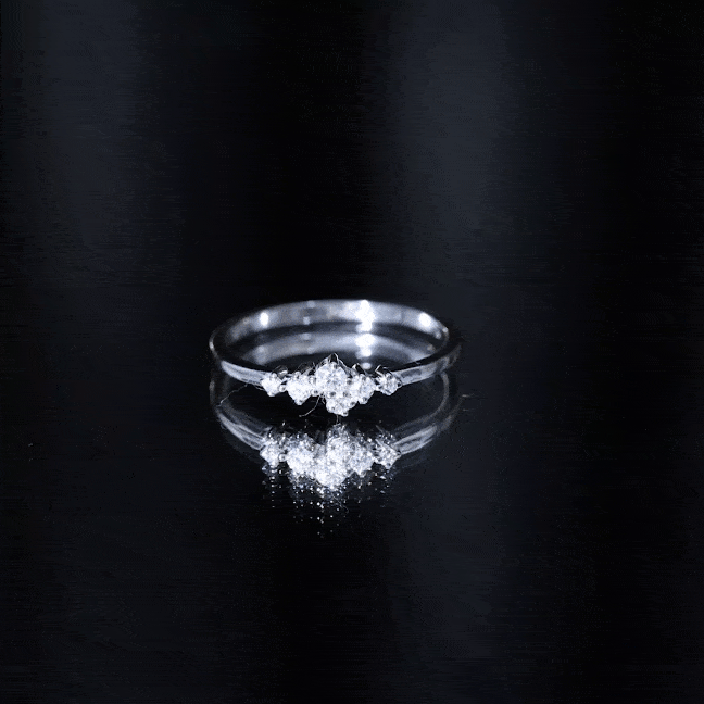 Certified Lab Created Diamond Wedding Anniversary Ring
