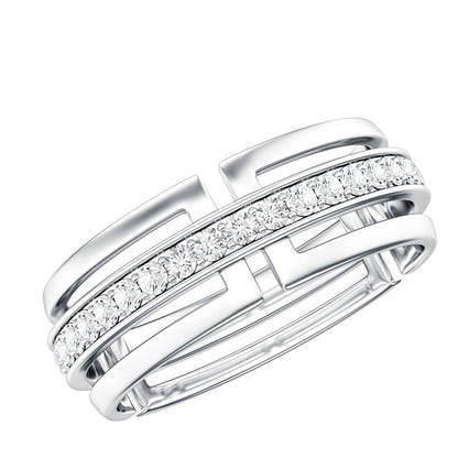 Certified Lab Created Diamond Unisex Wedding Band