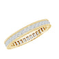 Certified Lab Created Diamond Princess Cut Wedding Band