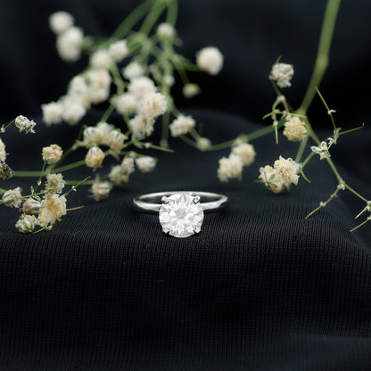 2 Carat Lab Created Round Diamond Solitaire Engagement Ring