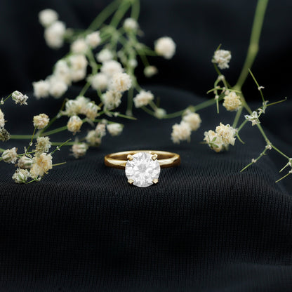 2 Carat Lab Created Round Diamond Solitaire Engagement Ring